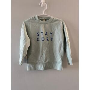 Childhoods Clothing Pullover Stay Cozy Crewneck Sweatshirt 18-24 Months Blue